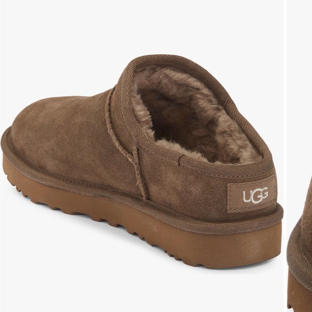 UGG Chestnut Suede Slip-Ons
